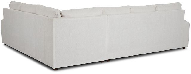 Colby White Micro Left Chaise Sectional