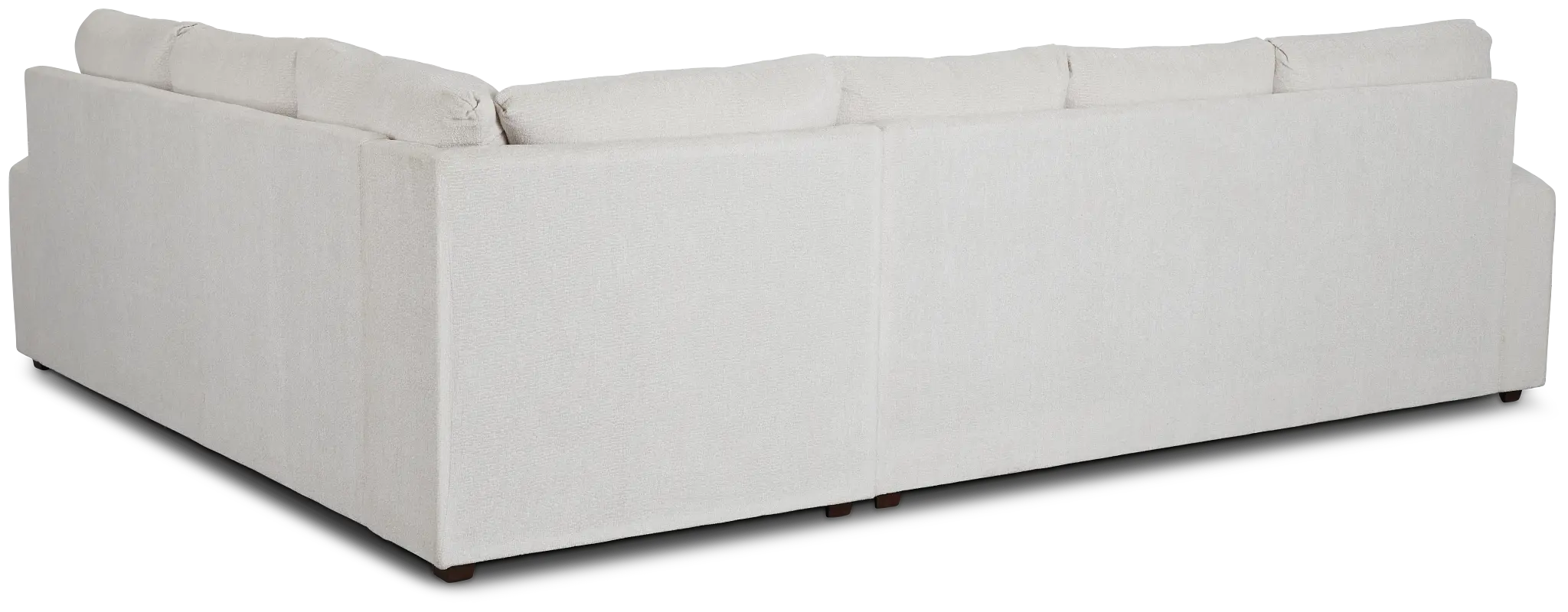 Colby White Micro Left Chaise Sectional Colby White Micro Left Chaise Sectional