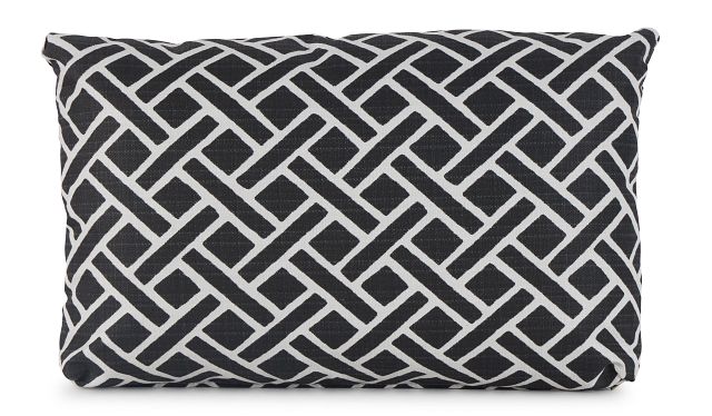 Eastwood Black Lumbar Indoor/outdoor Accent Pillow