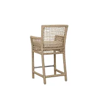 Ryan Light Beige Woven 24" Barstool