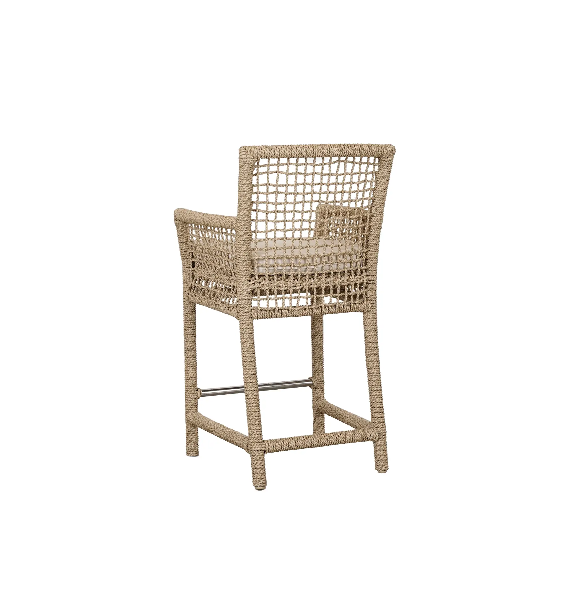 Ryan Light Beige Woven 24" Barstool Ryan Light Beige Woven 24" Barstool