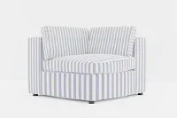 Destin Sea Lane Dark Blue Fabric Corner Chair