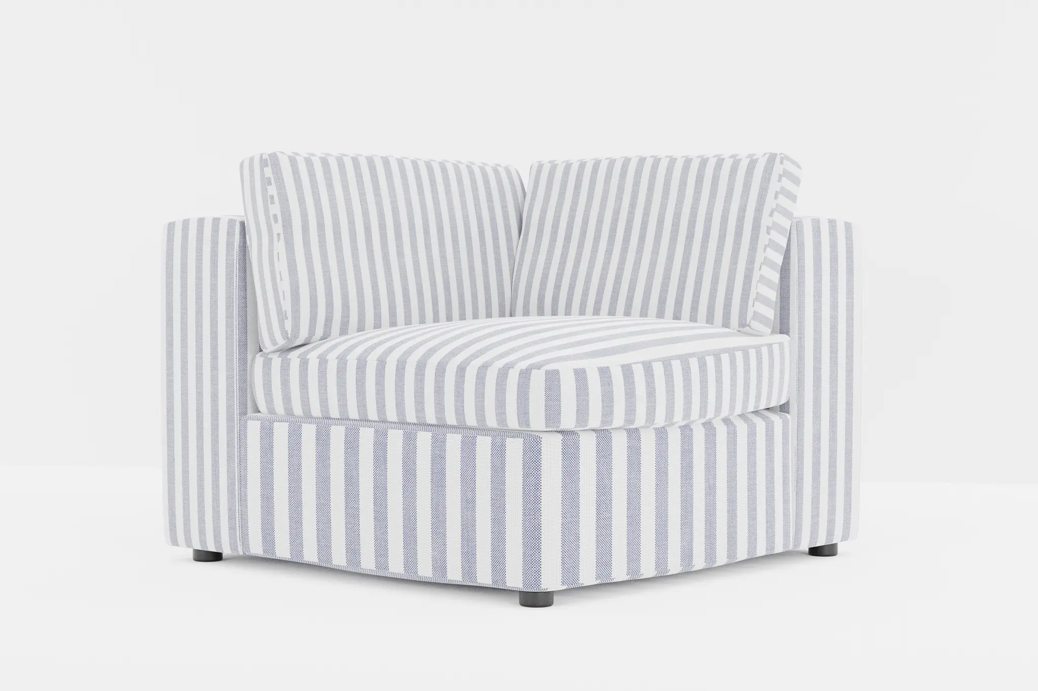 Destin Sea Lane Dark Blue Fabric Corner Chair Destin Sea Lane Dark Blue Fabric Corner Chair