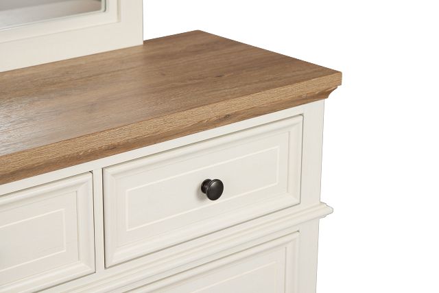 Charlotte Two-tone Dresser & Mirror