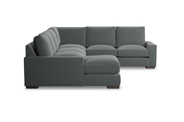 Edgewater Lucy Navy Medium Left Chaise Sectional