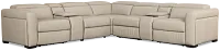 Melody Light Gray Micro Large Dual Power Reclining Two-arm Sectional