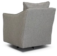 Avery Dark Gray Fabric Swivel Rocking Glider