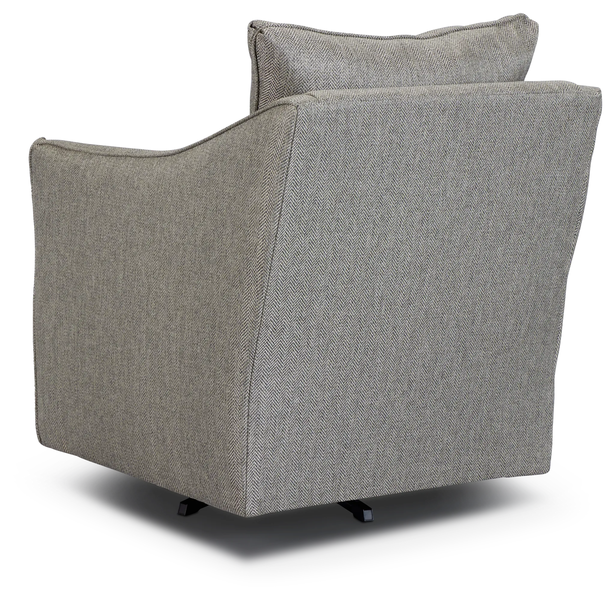 Avery Dark Gray Fabric Swivel Rocking Glider