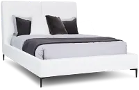 Emit Ivory Uph Panel Bed