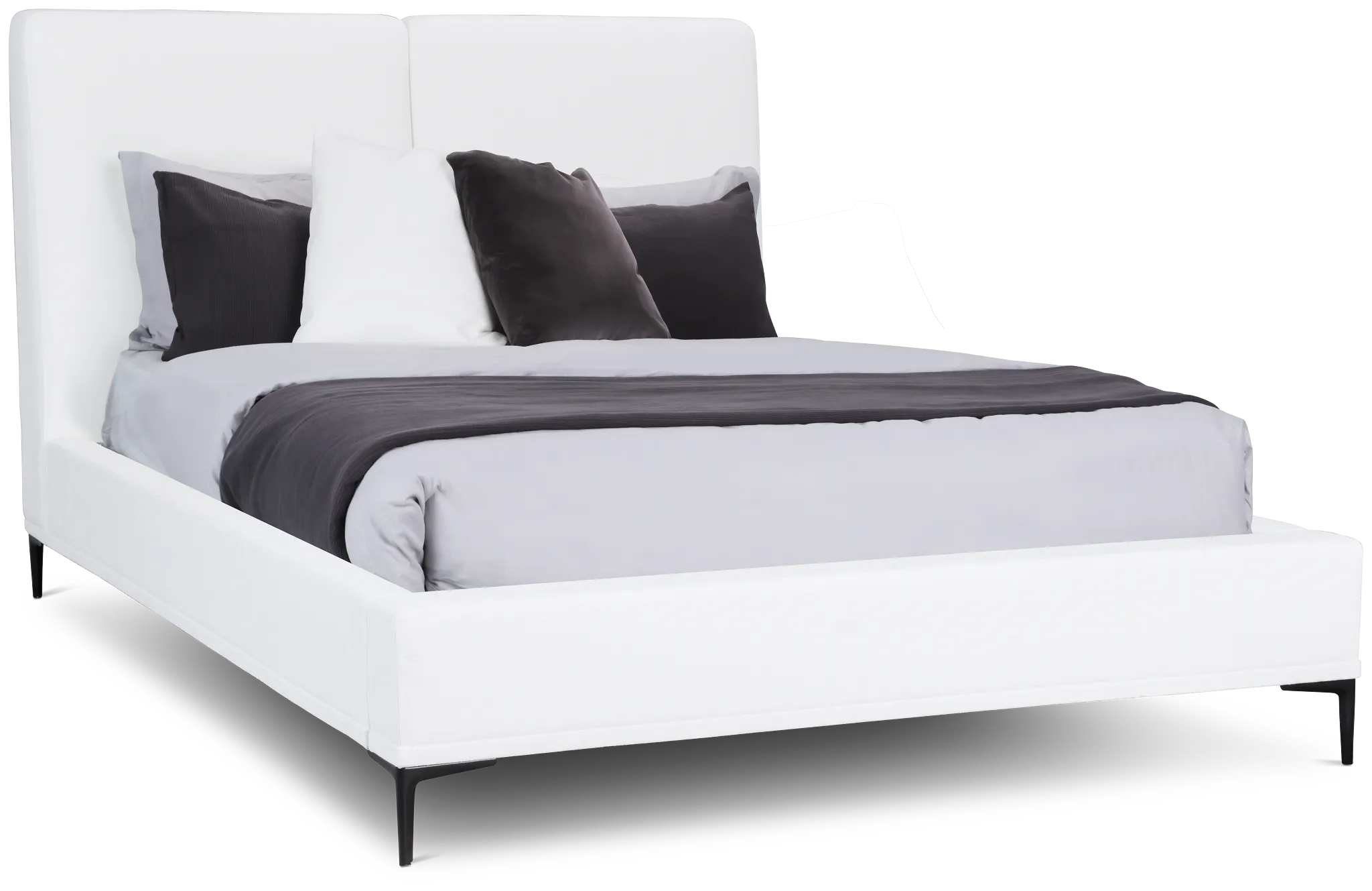 Emit Ivory Uph Panel Bed