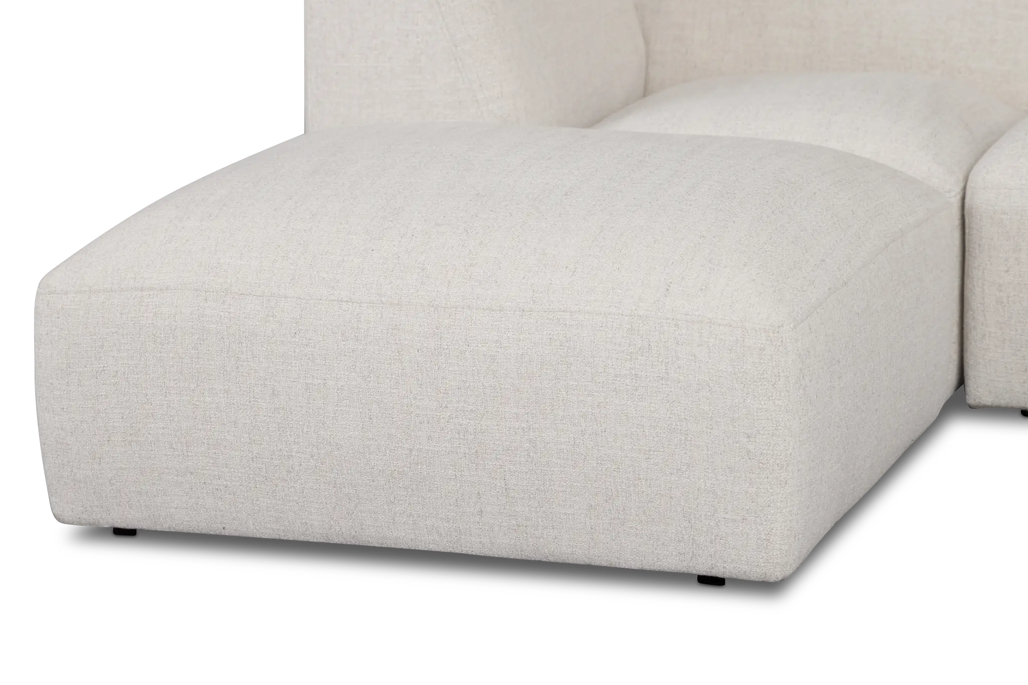 Baylor Light Beige Fabric 5-piece Left Facing Bumper Sectional Baylor Light Beige Fabric 5-piece Left Facing Bumper Sectional