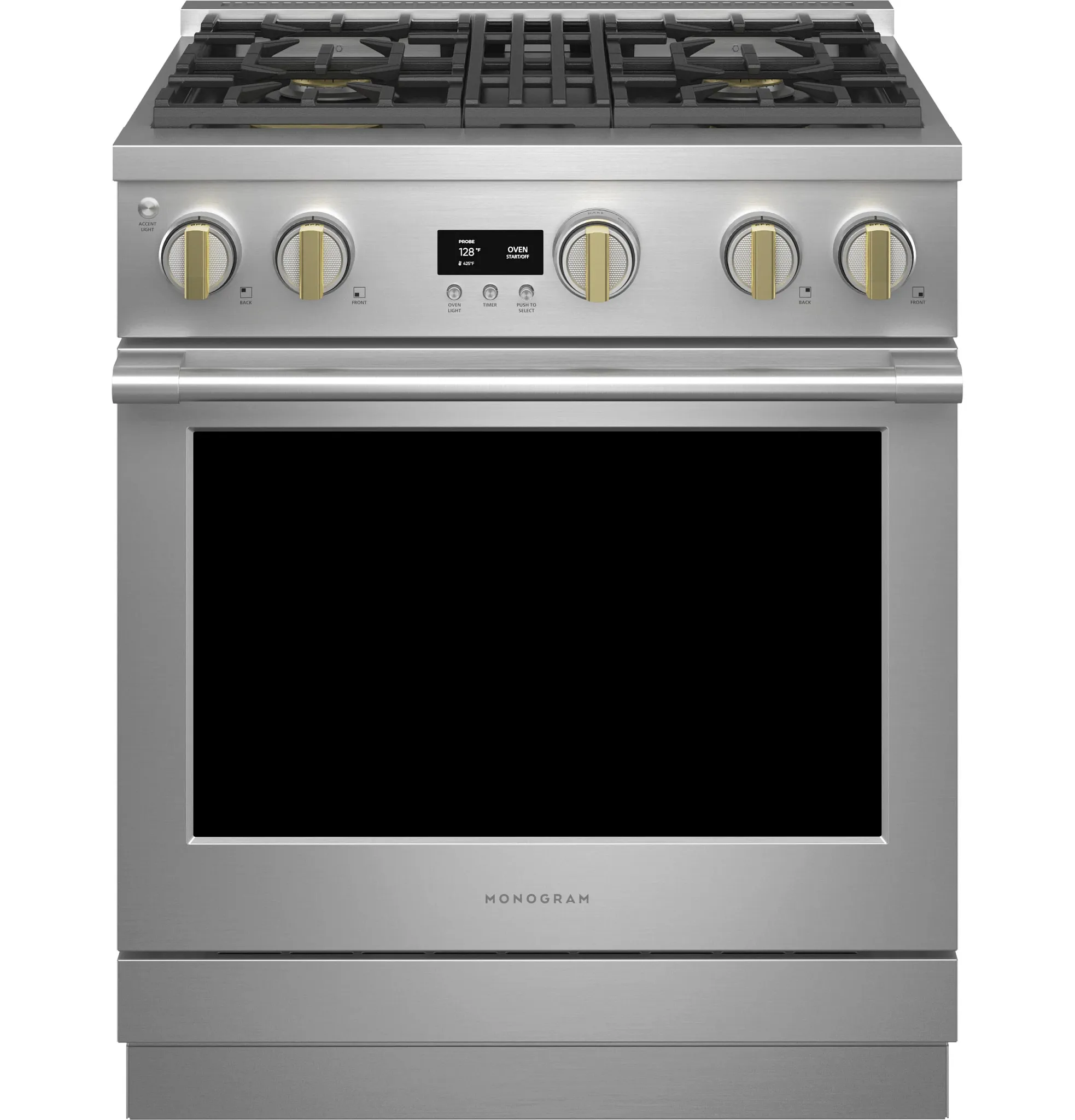 Monogram 304 Series Stainless Steel 30" Gas Range