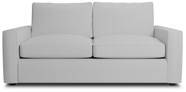 Siesta Suave White Fabric Sofa