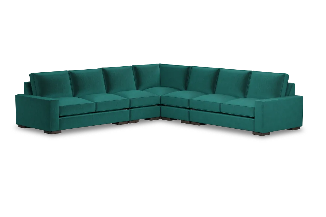 Edgewater Joya Green Large Two-arm Sectional