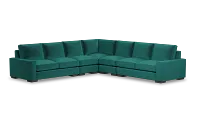 Edgewater Joya Green Large Two-arm Sectional