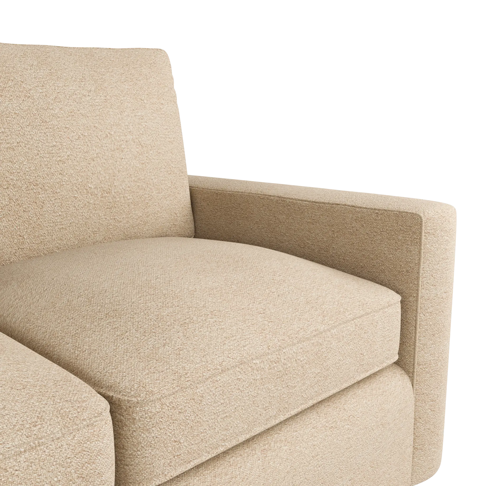 Siesta Elite Taupe Fabric Loveseat Siesta Elite Taupe Fabric Loveseat