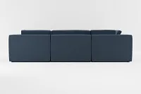 Destin Elite Dark Blue Fabric 8-piece Modular Sectional