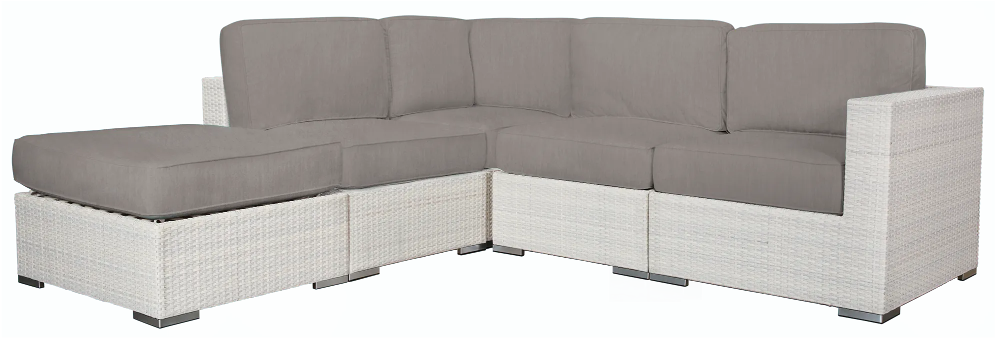 Biscayne Gray 5-piece Modular Sectional