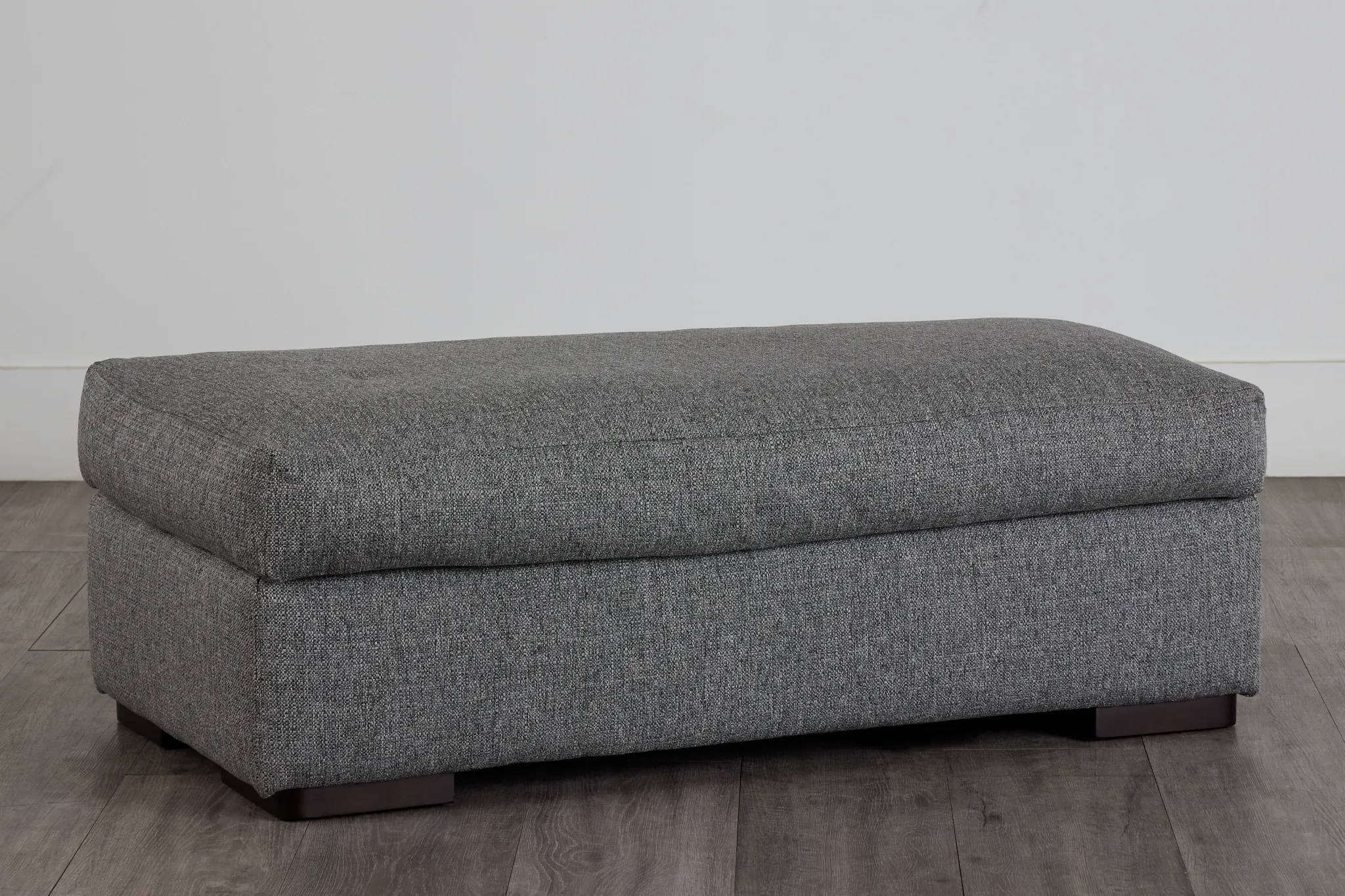 Veronica Dark Gray Down Ottoman