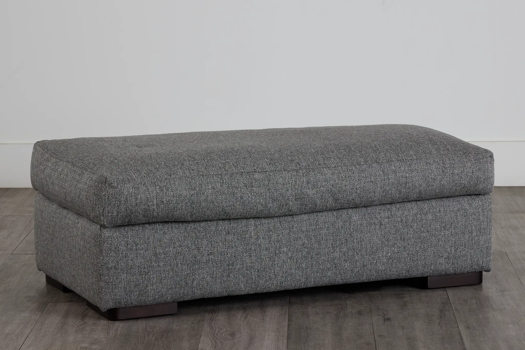 Veronica Dark Gray Down Ottoman Veronica Dark Gray Down Ottoman
