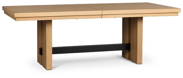 Highland Light Tone Rect Trestle Table