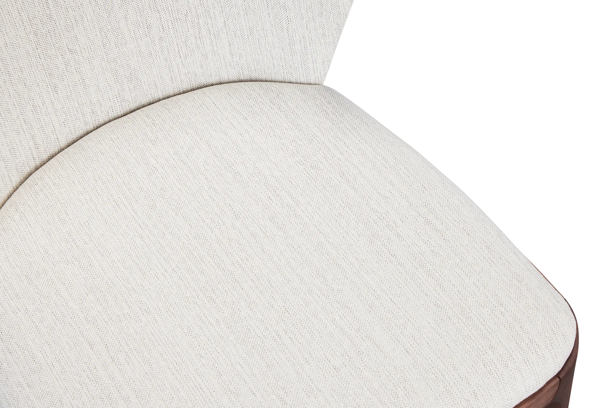 Nomad Light Beige Upholstered Side Chair With Mid Tone Legs