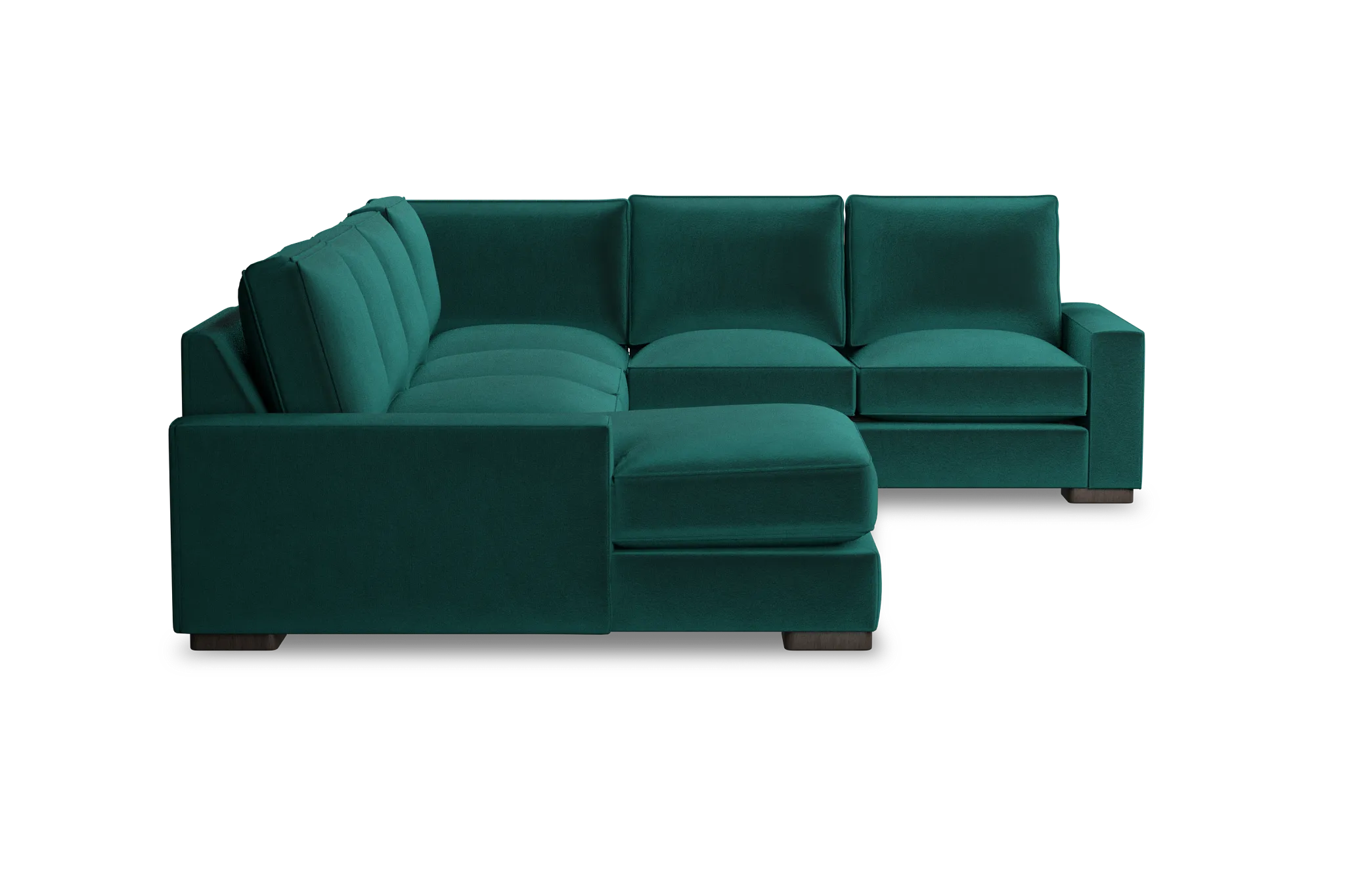 Edgewater Joya Green Medium Left Chaise Sectional