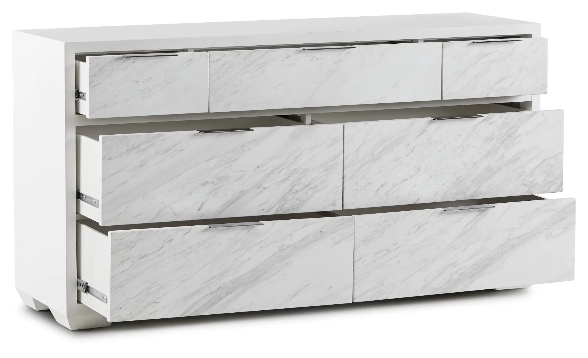 Ocean Drive White Marble Dresser Ocean Drive White Marble Dresser