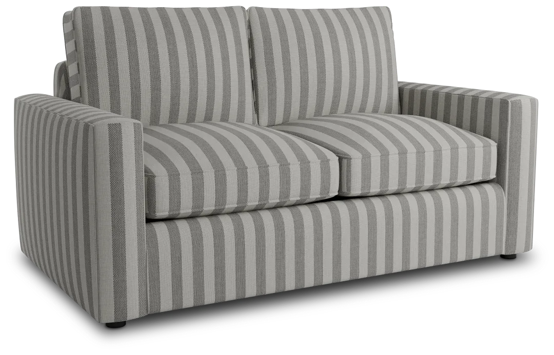 Siesta Sea Lane Dark Gray Fabric Loveseat
