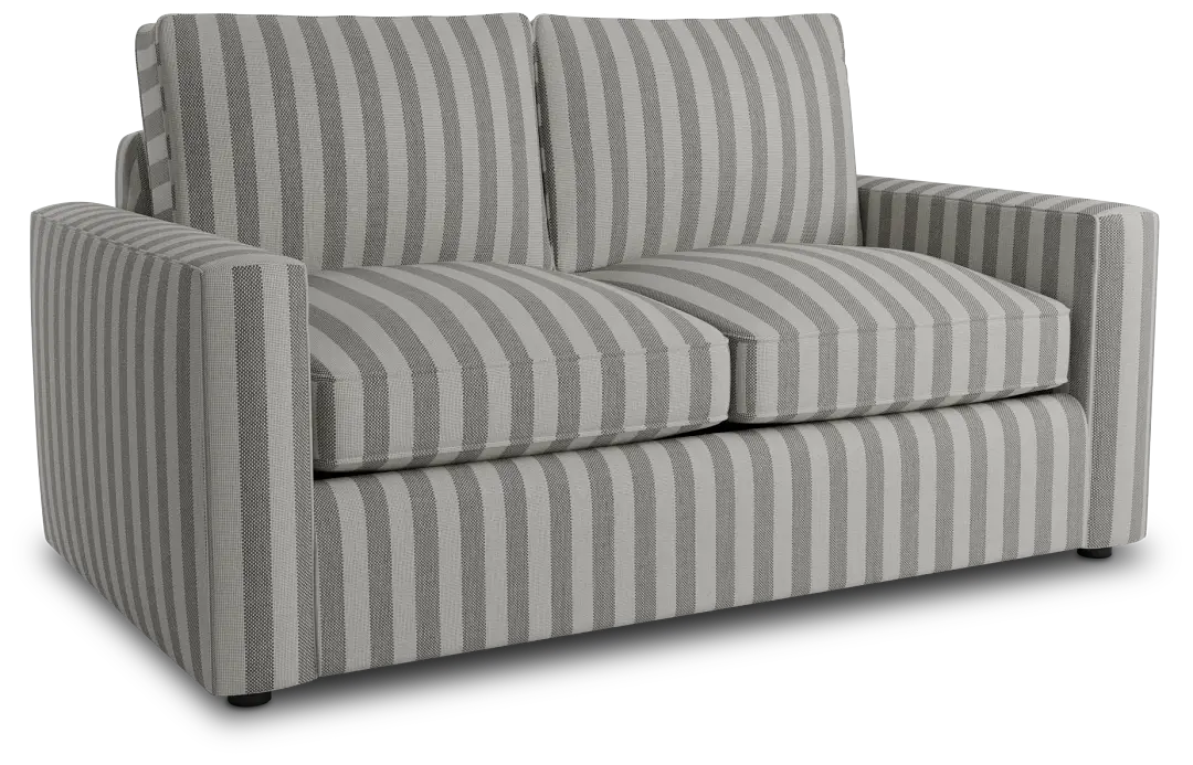 Siesta Sea Lane Dark Gray Fabric Loveseat Siesta Sea Lane Dark Gray Fabric Loveseat