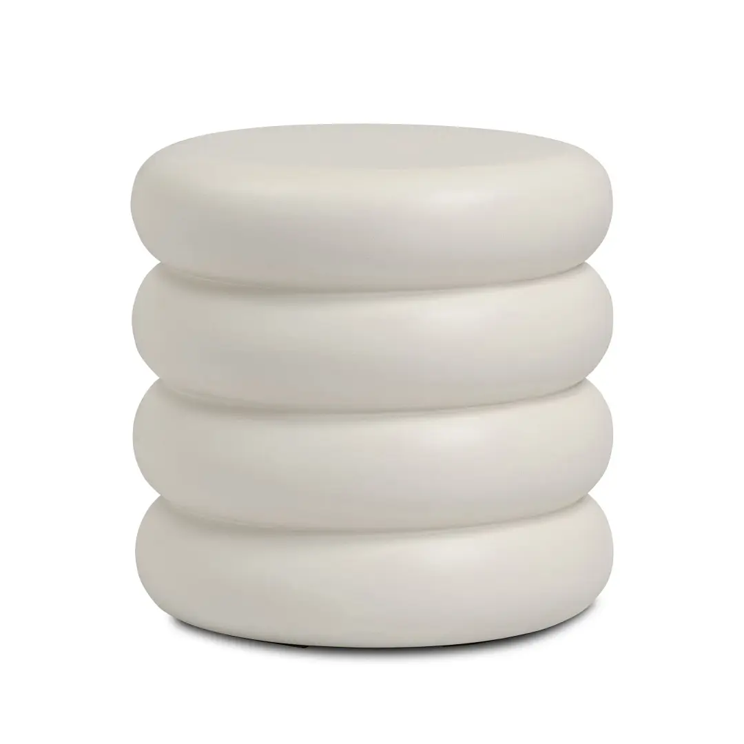 Four Hands West Ivory Concrete Round End Table Four Hands West Ivory Concrete Round End Table