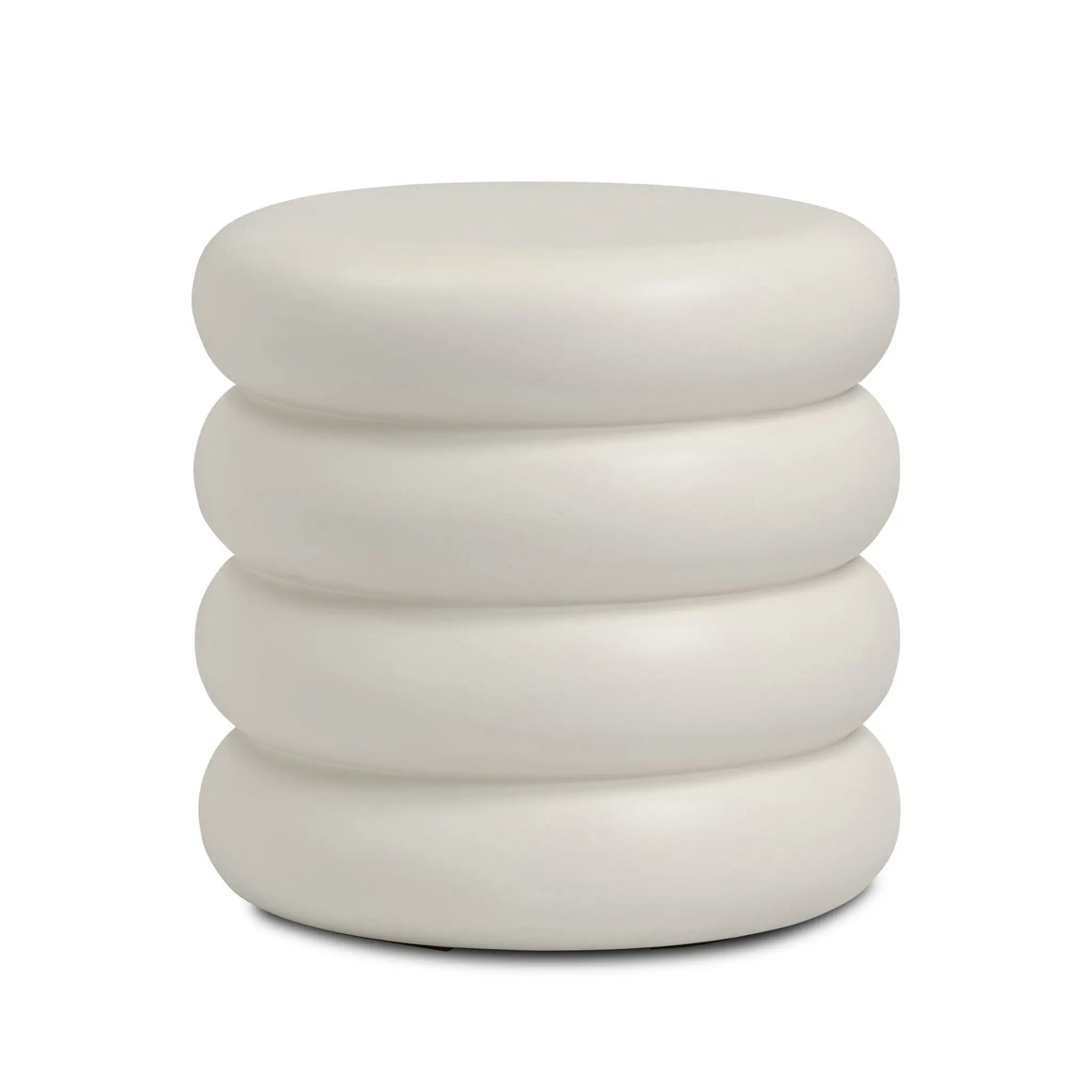 Four Hands West Ivory Concrete Round End Table Four Hands West Ivory Concrete Round End Table