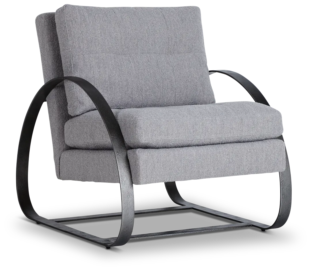 Porter Gray Fabric Accent Chair