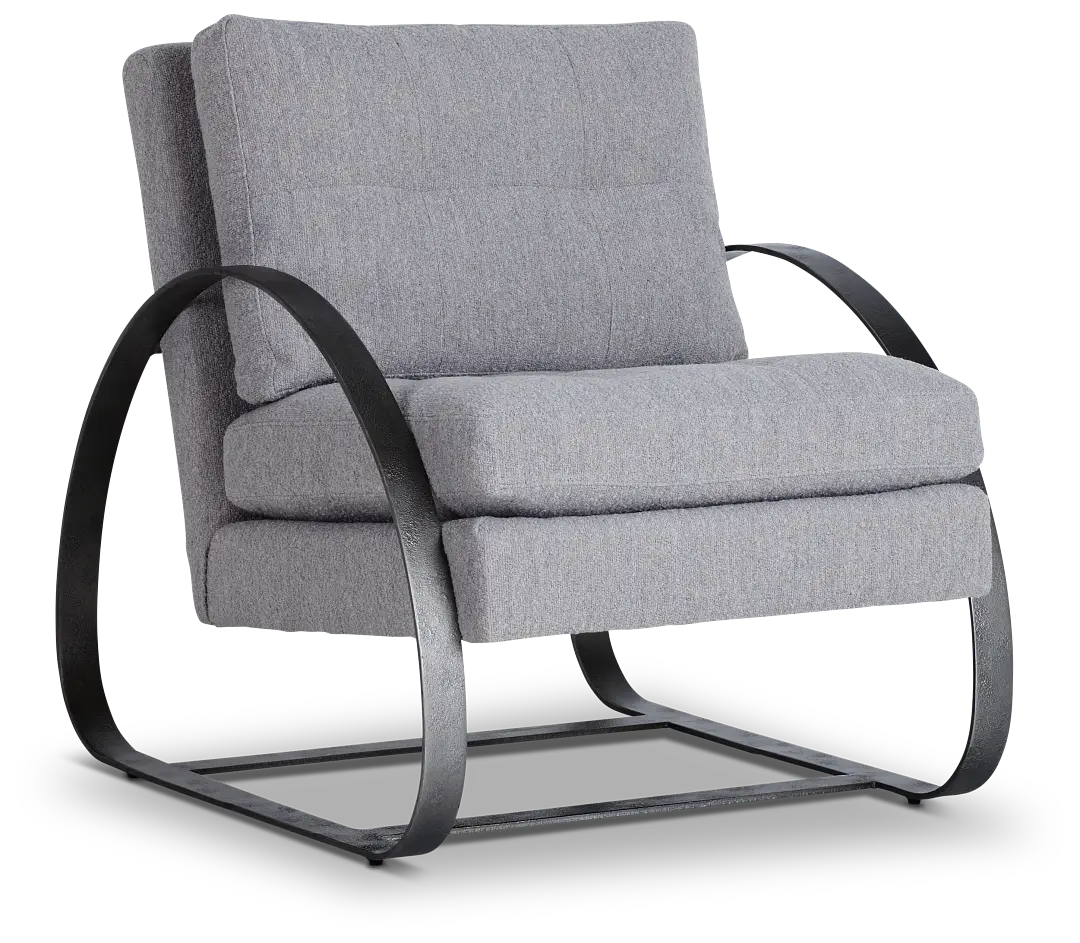 Porter Gray Fabric Accent Chair Porter Gray Fabric Accent Chair
