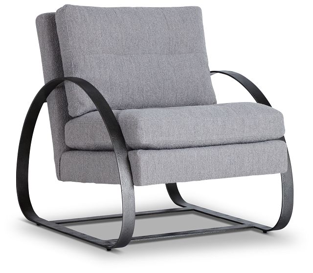 Porter Gray Fabric Accent Chair