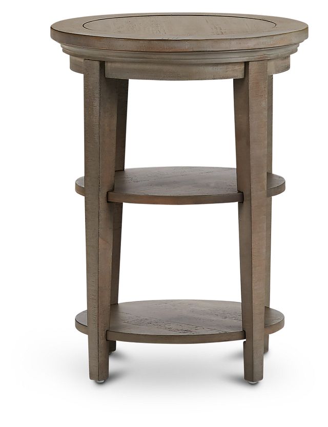 Heron Cove Light Tone Round End Table (2)