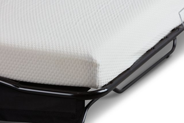 Austin White Fabric Memory Foam Sleeper