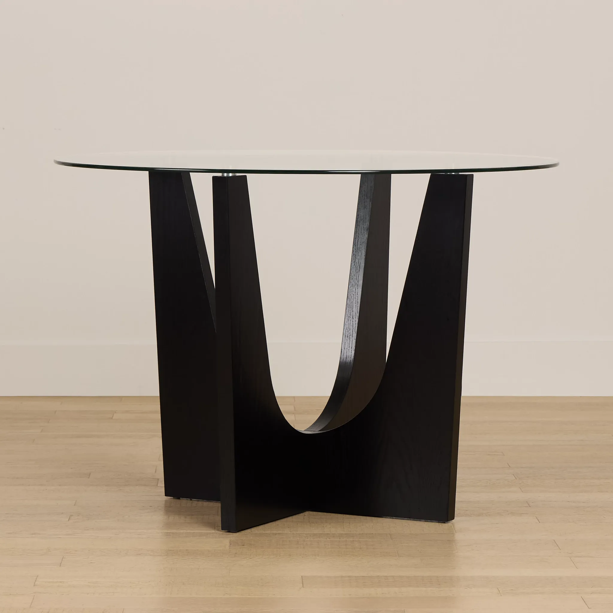 Oxford Glass Round High Dining Table