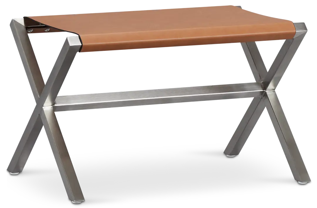 Haven Brown Chrome Stool Haven Brown Chrome Stool
