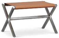 Haven Brown Chrome Stool