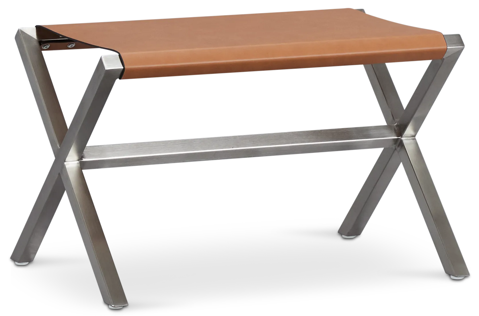 Haven Brown Chrome Stool