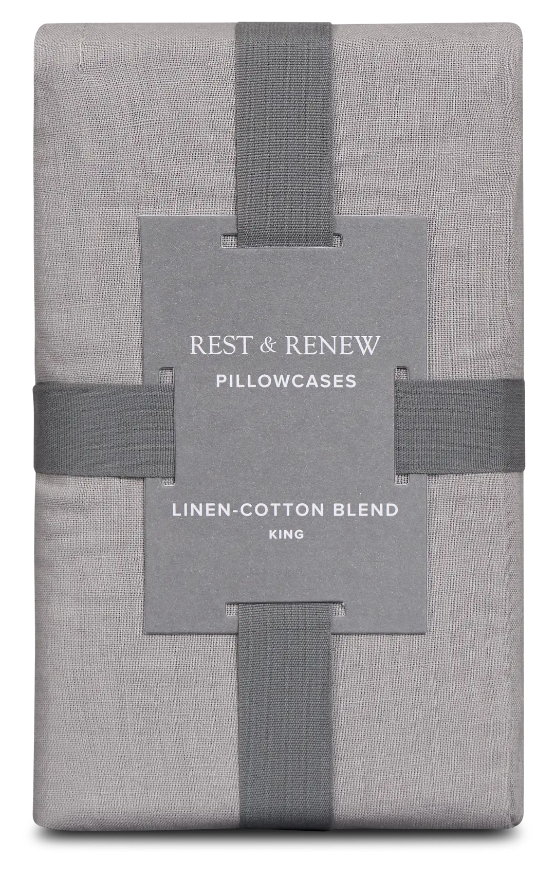 Rest & Renew Linen Blend Gray Set Of 2 Pillowcases Rest & Renew Linen Blend Gray Set Of 2 Pillowcases