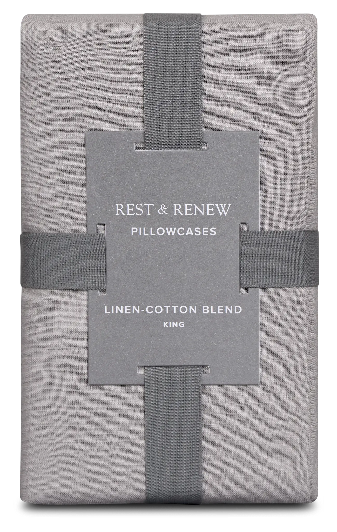 Rest & Renew Linen Blend Gray Set Of 2 Pillowcases Rest & Renew Linen Blend Gray Set Of 2 Pillowcases