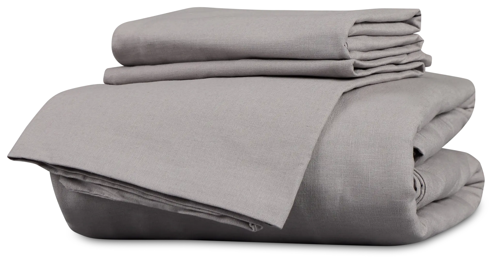 Rest & Renew Linen Blend Gray Duvet Set Rest & Renew Linen Blend Gray Duvet Set