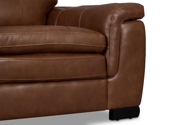 Braden Medium Brown Leather Sofa