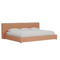 Grayton Sutton Orange 44" Upholstered Platform Bed