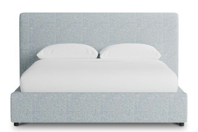 Grayton Natural Beauty Light Blue 44" Upholstered Platform Bed