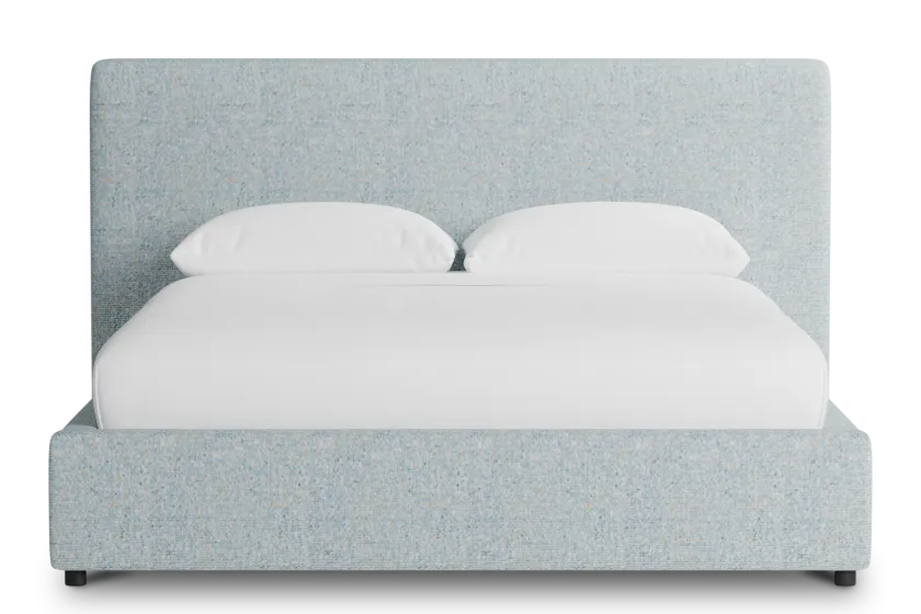 Grayton Natural Beauty Light Blue 44" Upholstered Platform Bed