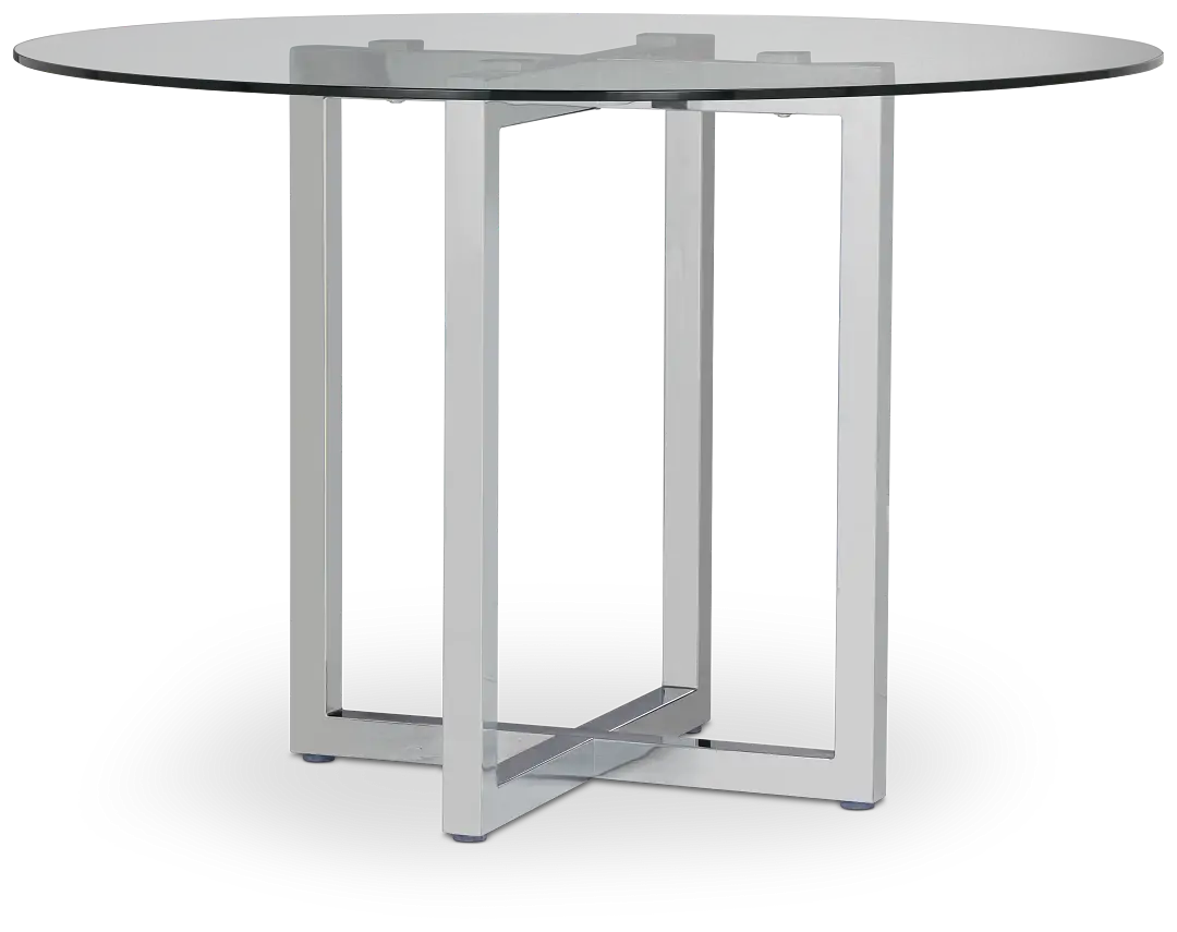 Amalfi Glass Round High Dining Table Amalfi Glass Round High Dining Table