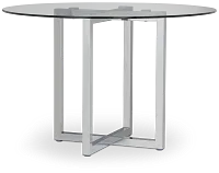 Amalfi Glass Round High Dining Table